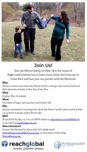 Morris Mission - May 18 flyer to post